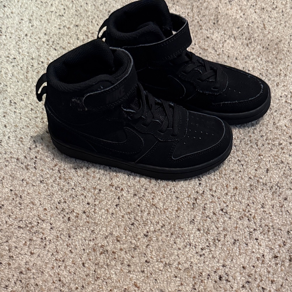 Nike Kids Black High-Top Sneakers